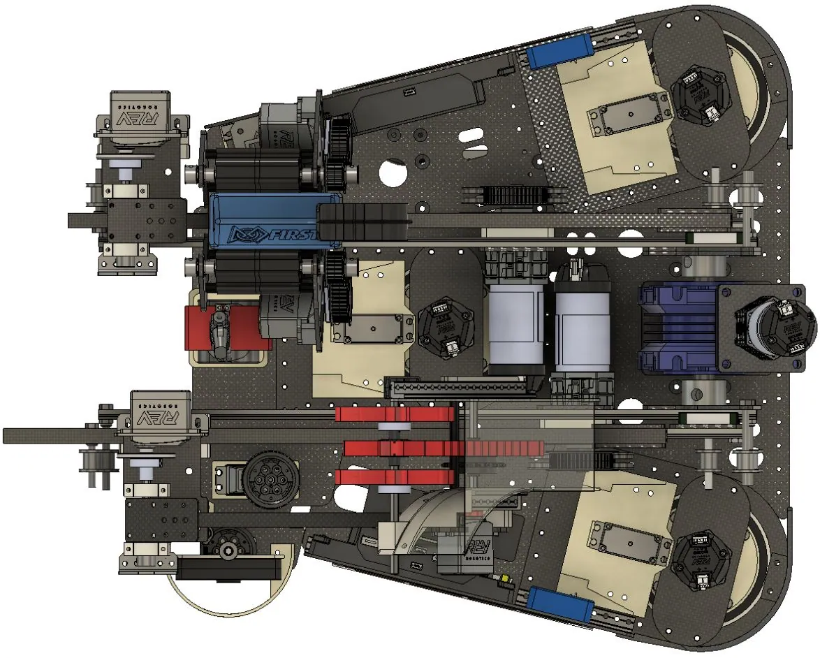 Chassis top view CAD